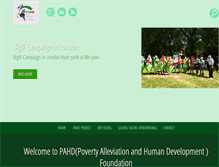 Tablet Screenshot of povertyalleviationhd.org